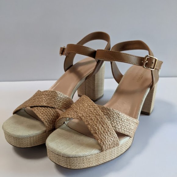 Women's Classic Platform Heel Sandal Open Toe - Picture 2 of 7